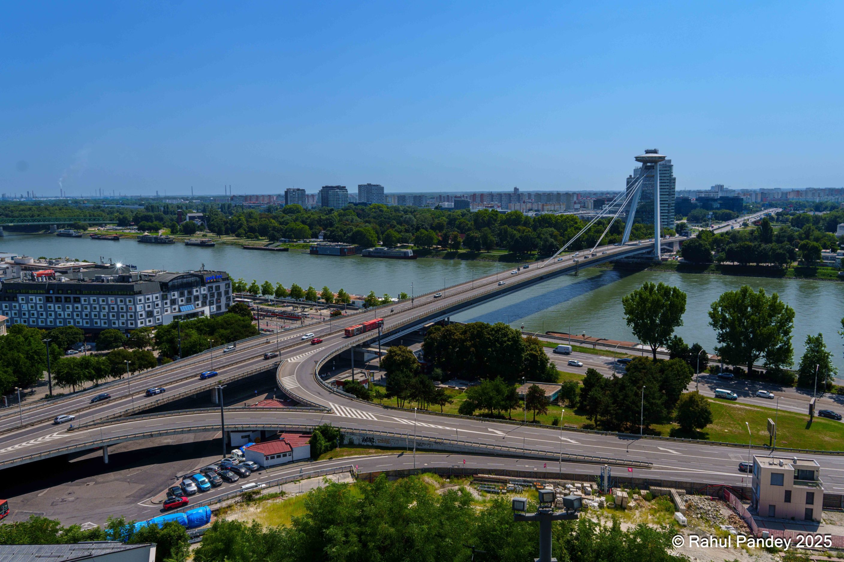 Bratislava Danube and Most SNP Bridge