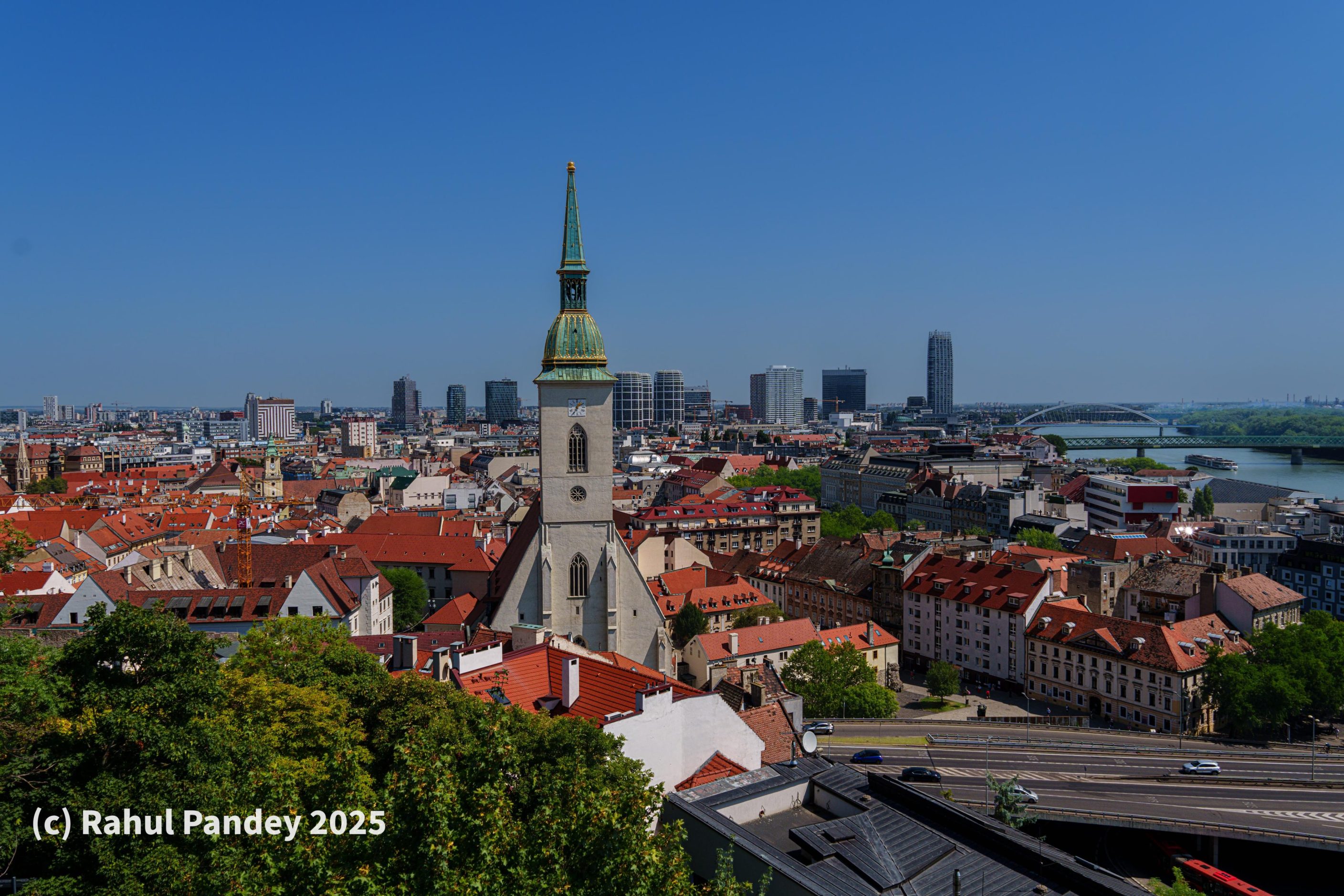 Bratislava St. Martin's Cathedral from Castle
