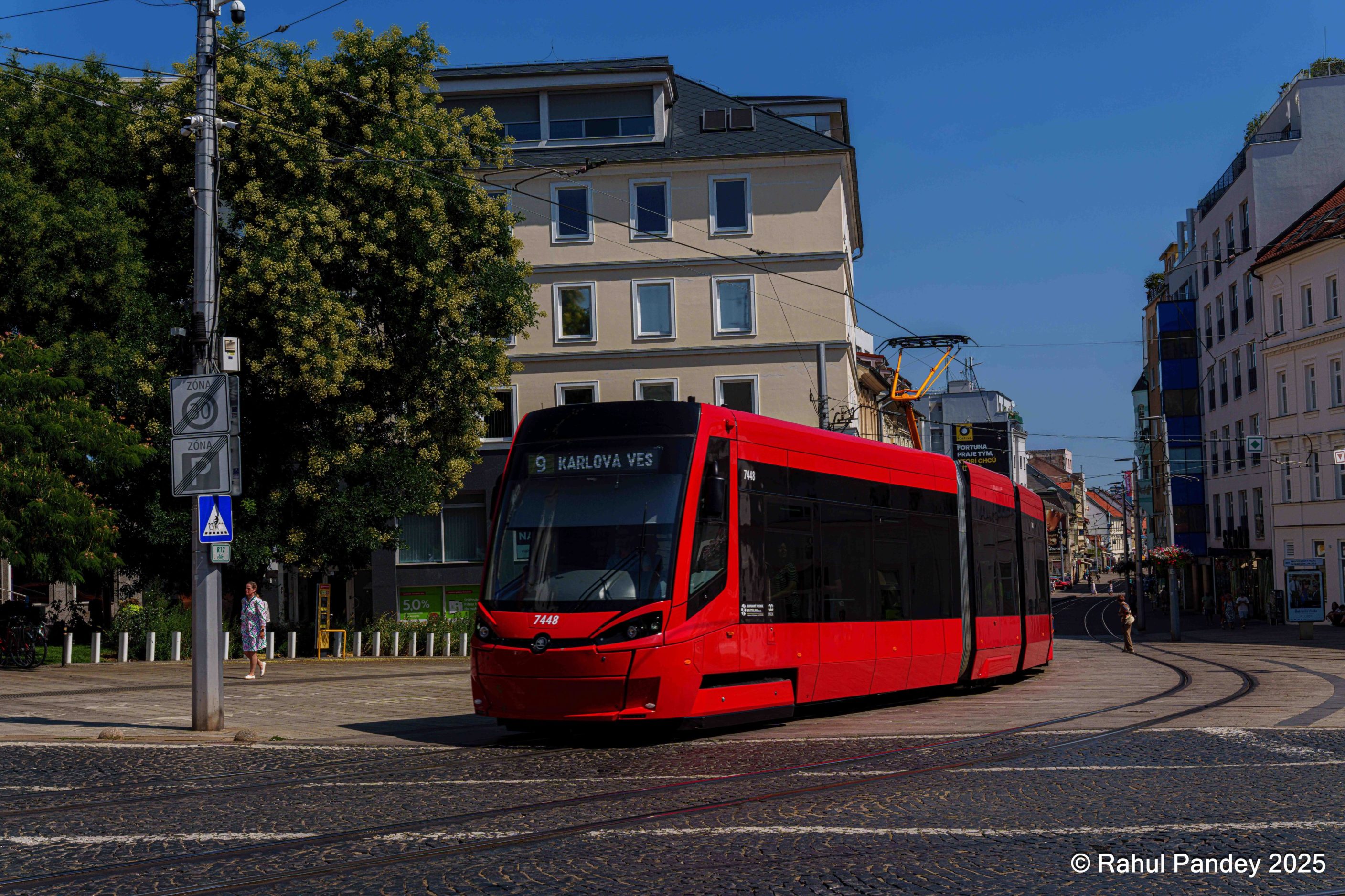 Bratislava Tram from Namesti SNP