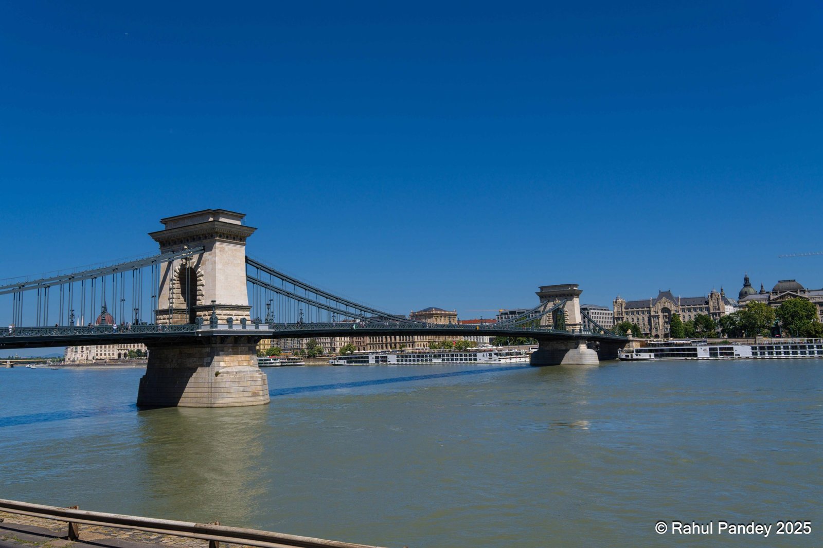 Budapest Chain Bridge from Clark Ádám tér