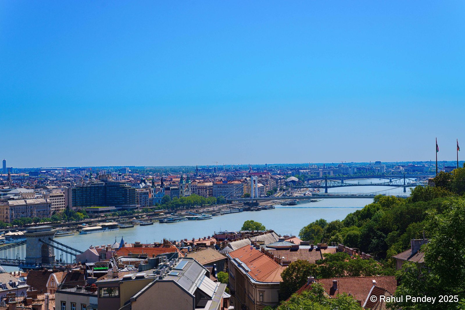 Budapest Daaube southern view from Fisherman's Bastion Gallery