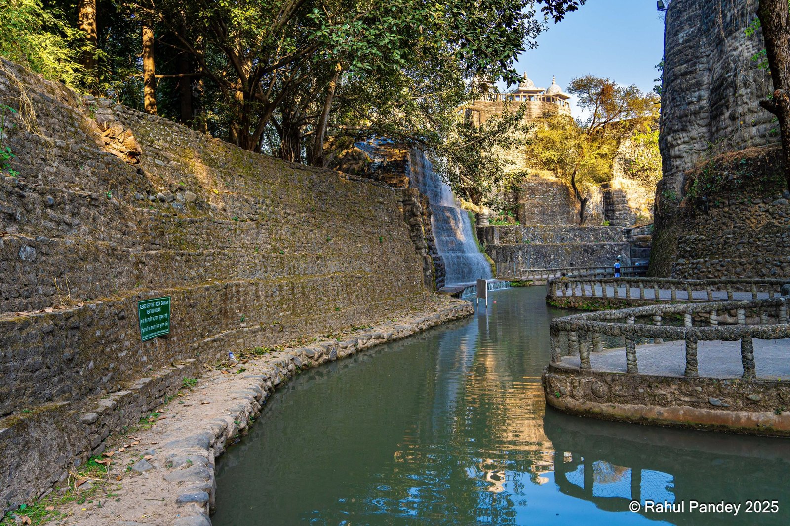 Chandigarh Rock Garden Canal and Waterfall