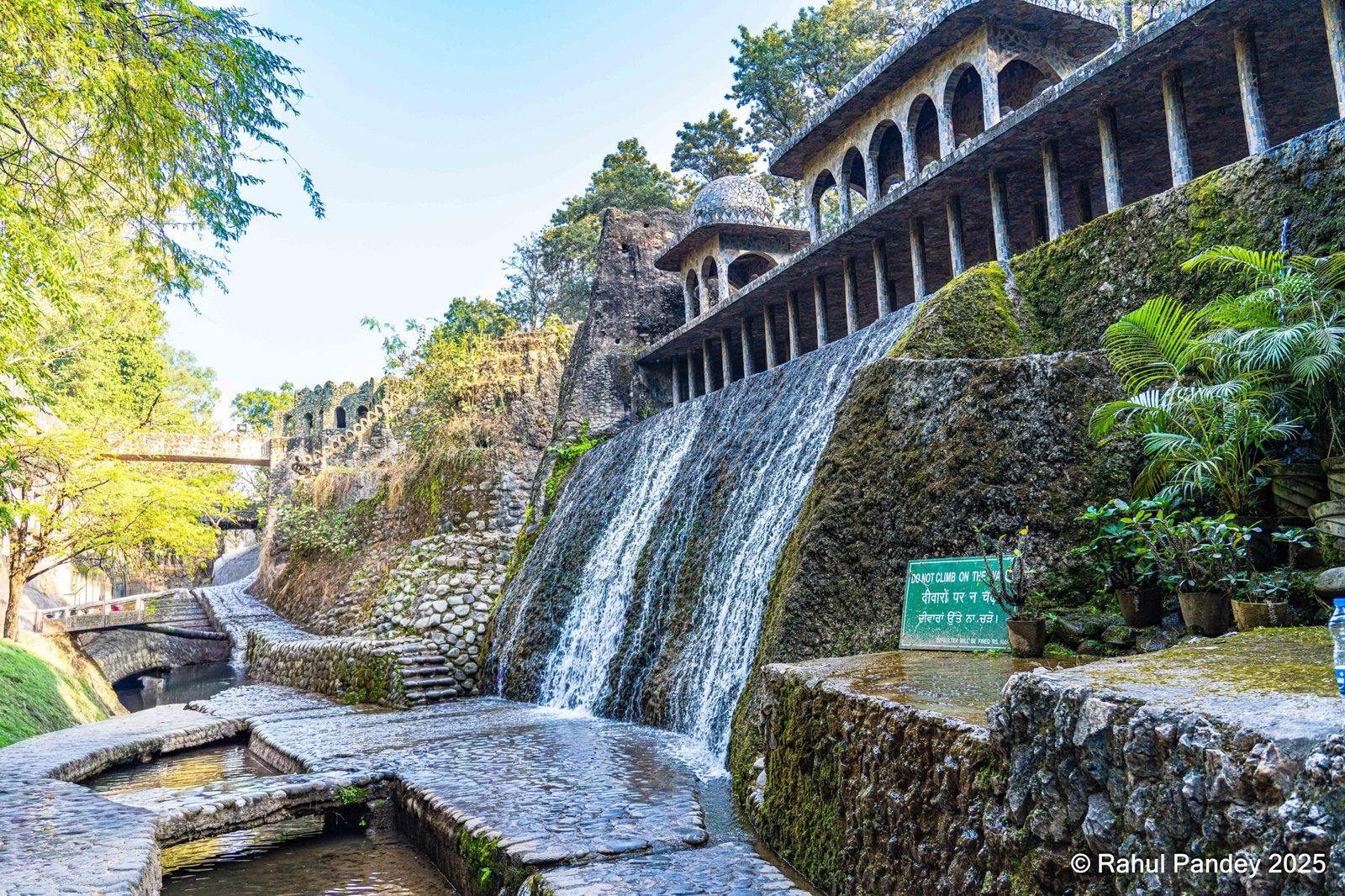 Chandigarh Rock Garden Waterfall