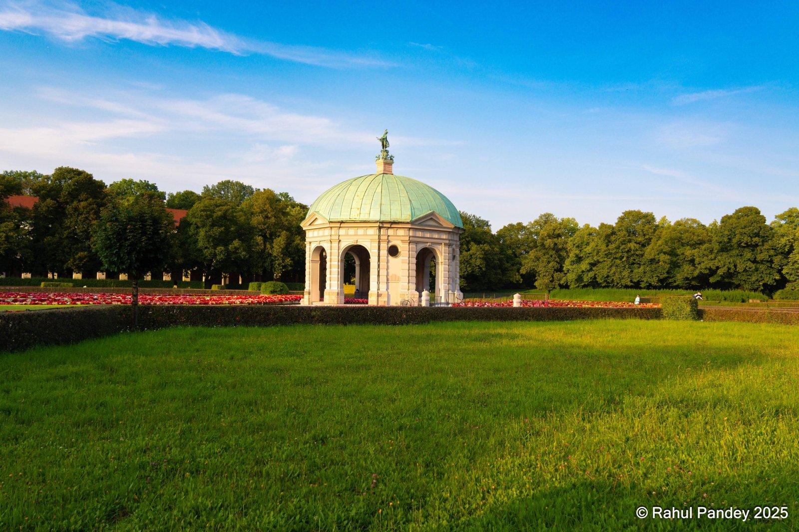 Munich Hofgarten and Diana Temple wide shot