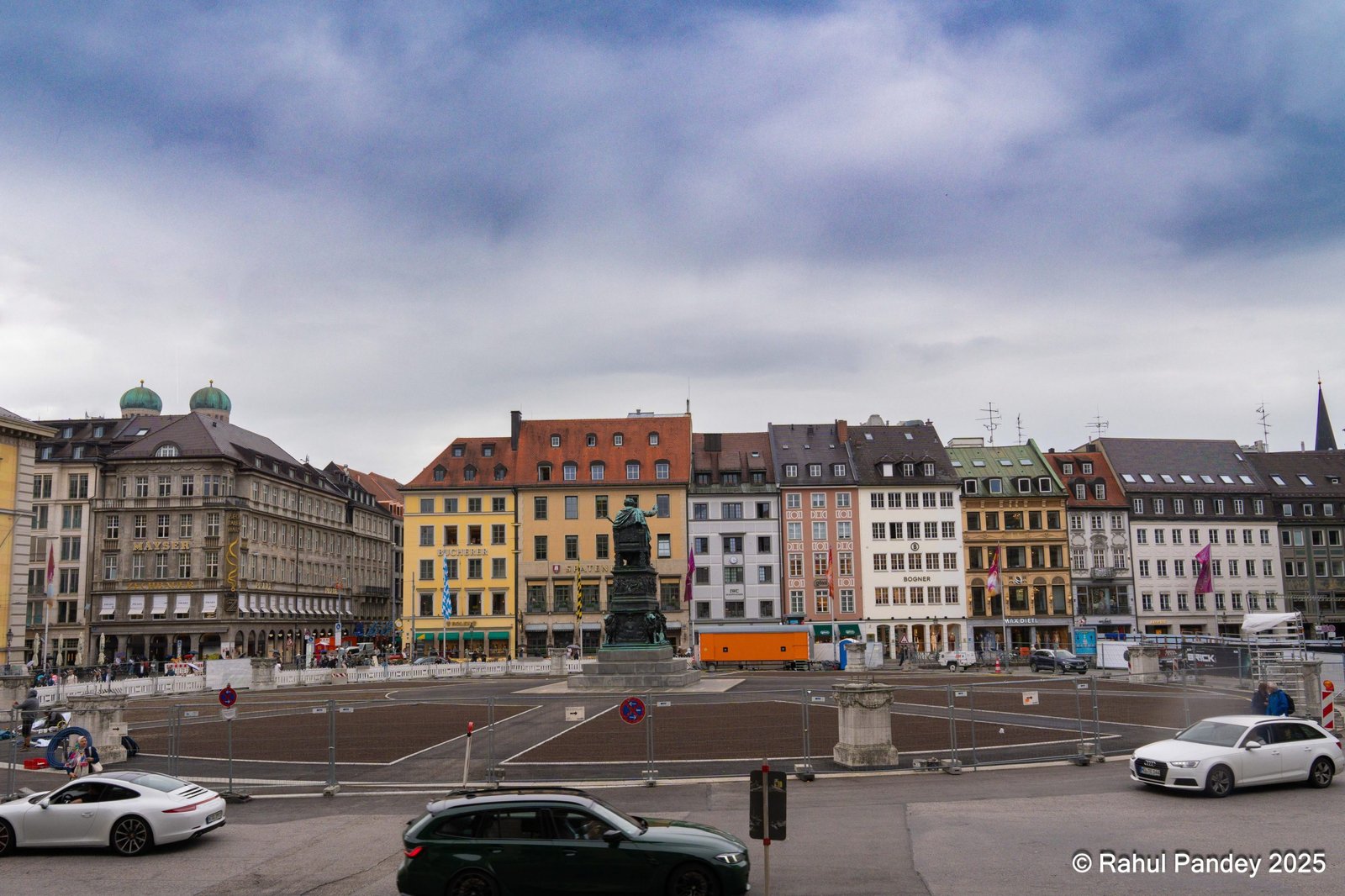 Max Joseph Platz from Munich Staatsoper. In between rain and sun.