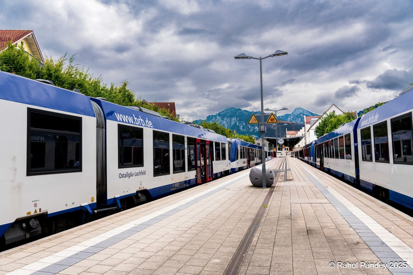 Füssen Bahnhof, station for Neuschwanstein