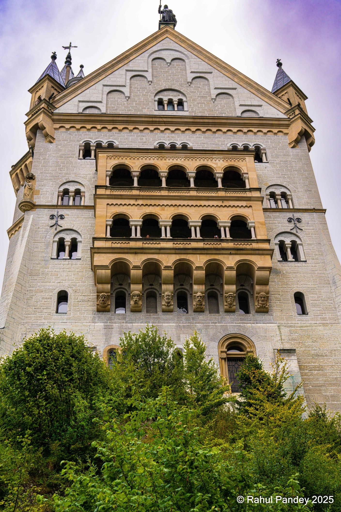 Neuschwanstein Castle front view from main gate