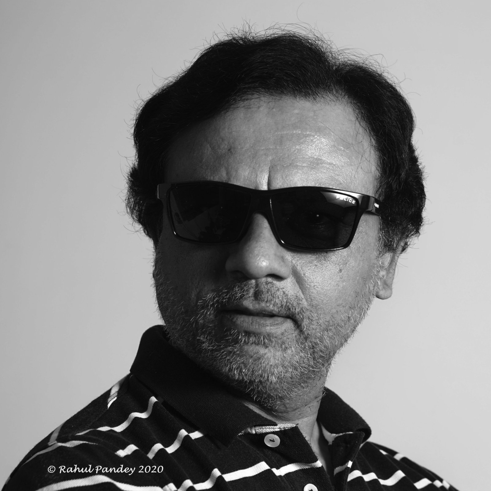 Portrait in Monochrome with Side Lighting.