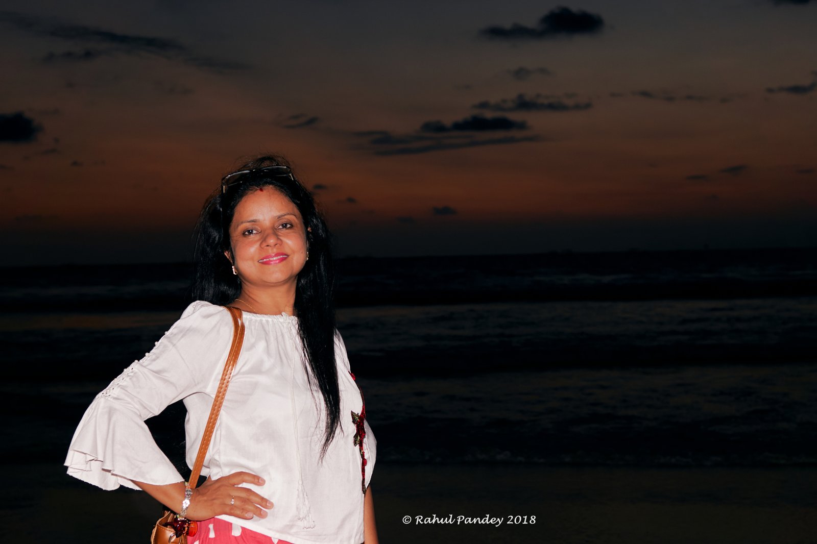 Sunset Pose at Colva Beach Goa