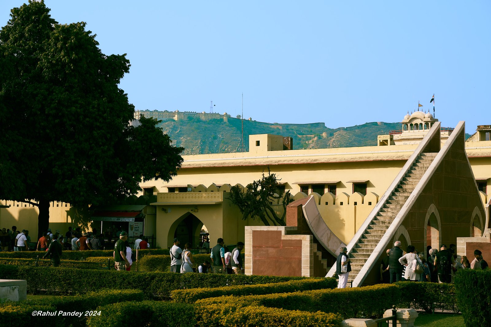 Nahargarh Fort from Jantar Mantar Observatory Jaipur