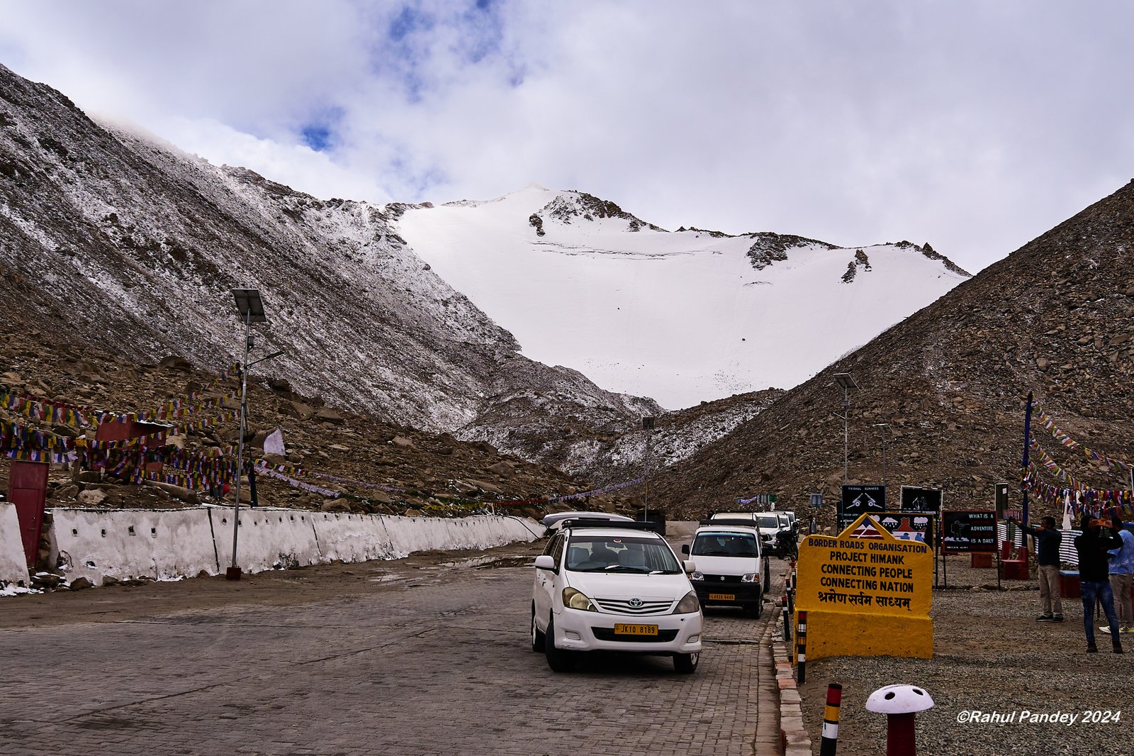 Snow clad peak from Chang La Pass - Ladakh, India