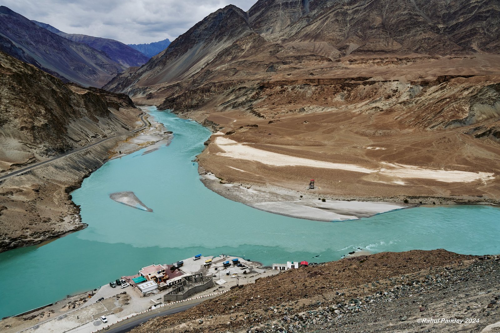 Sangam Point from Leh Kargil Highway uphill – Ladakh, India