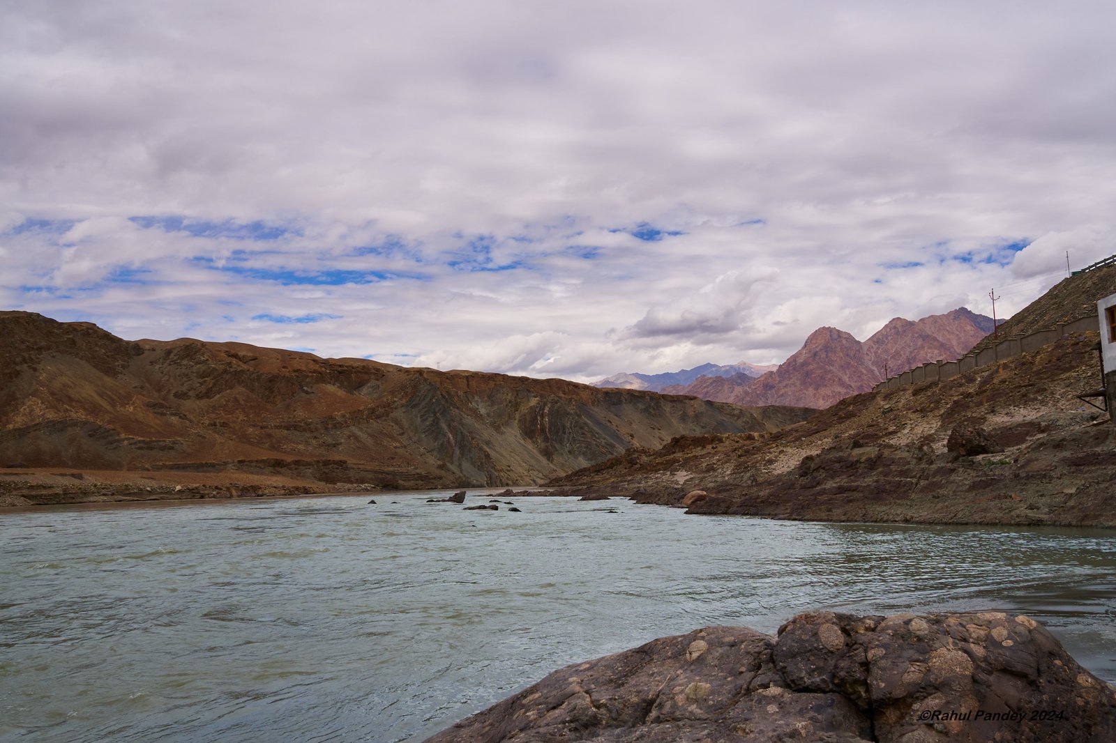 Indus at Sangam Point in Ladakh. India