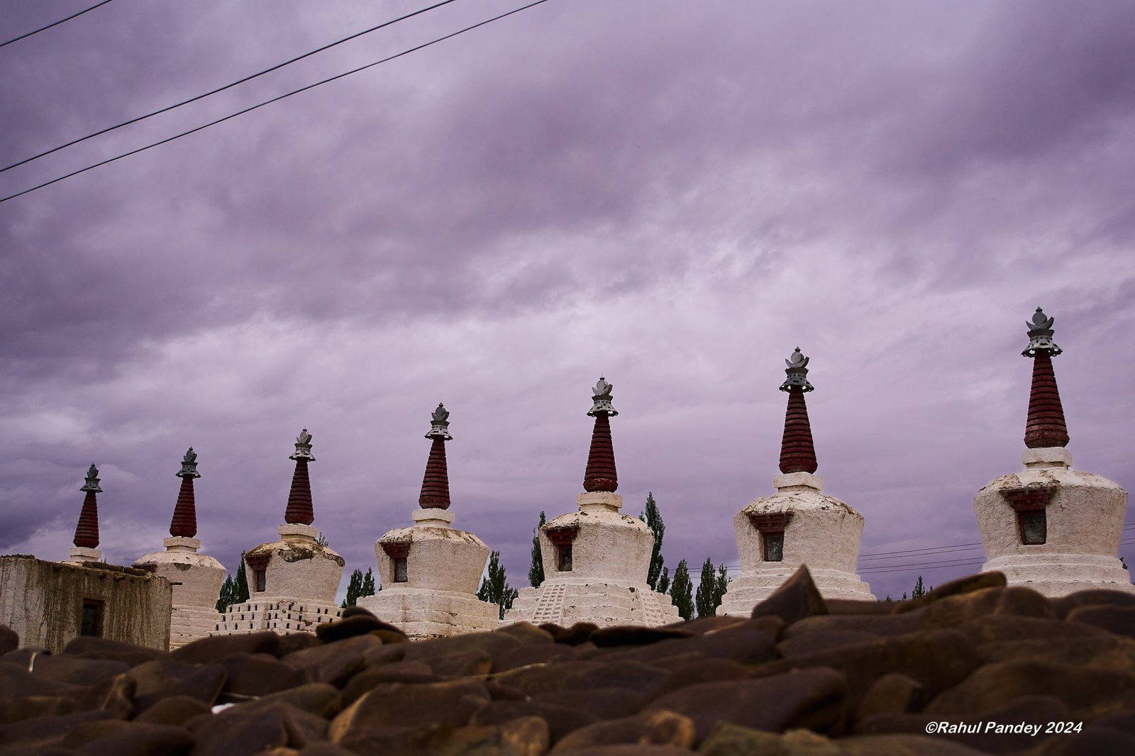 Stupas at Thiksey Monastery– Ladakh, India