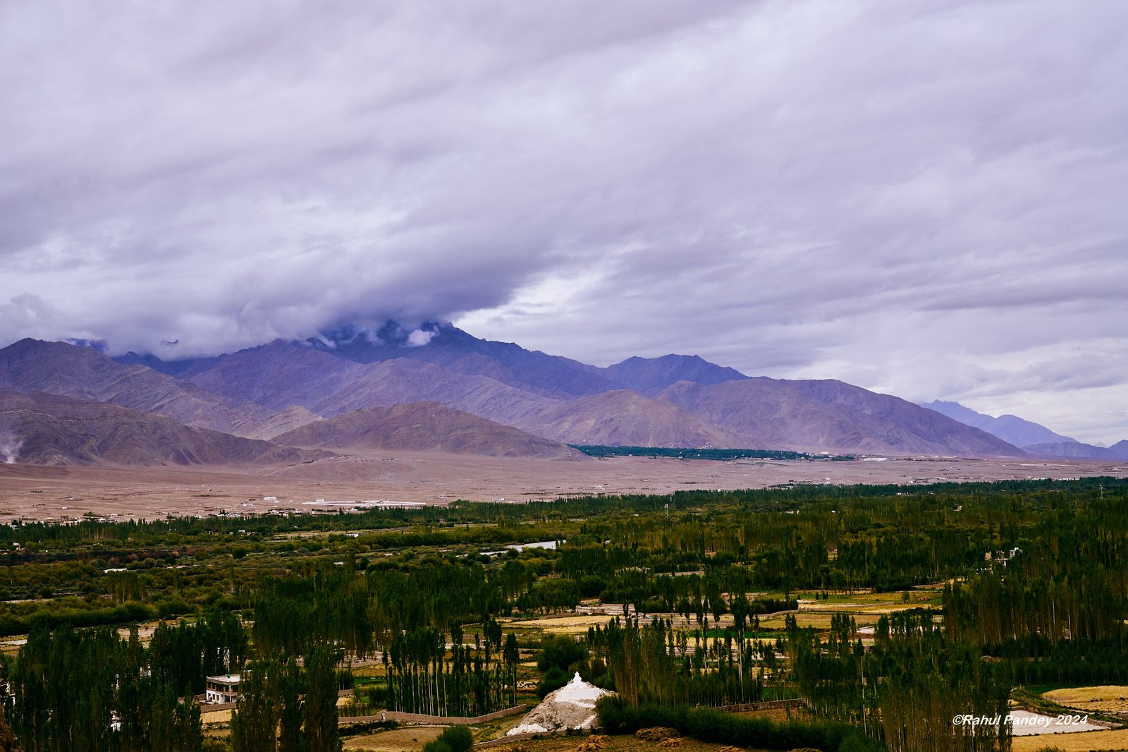 Indus Valley towards Leh at Thiksey– Ladakh, India