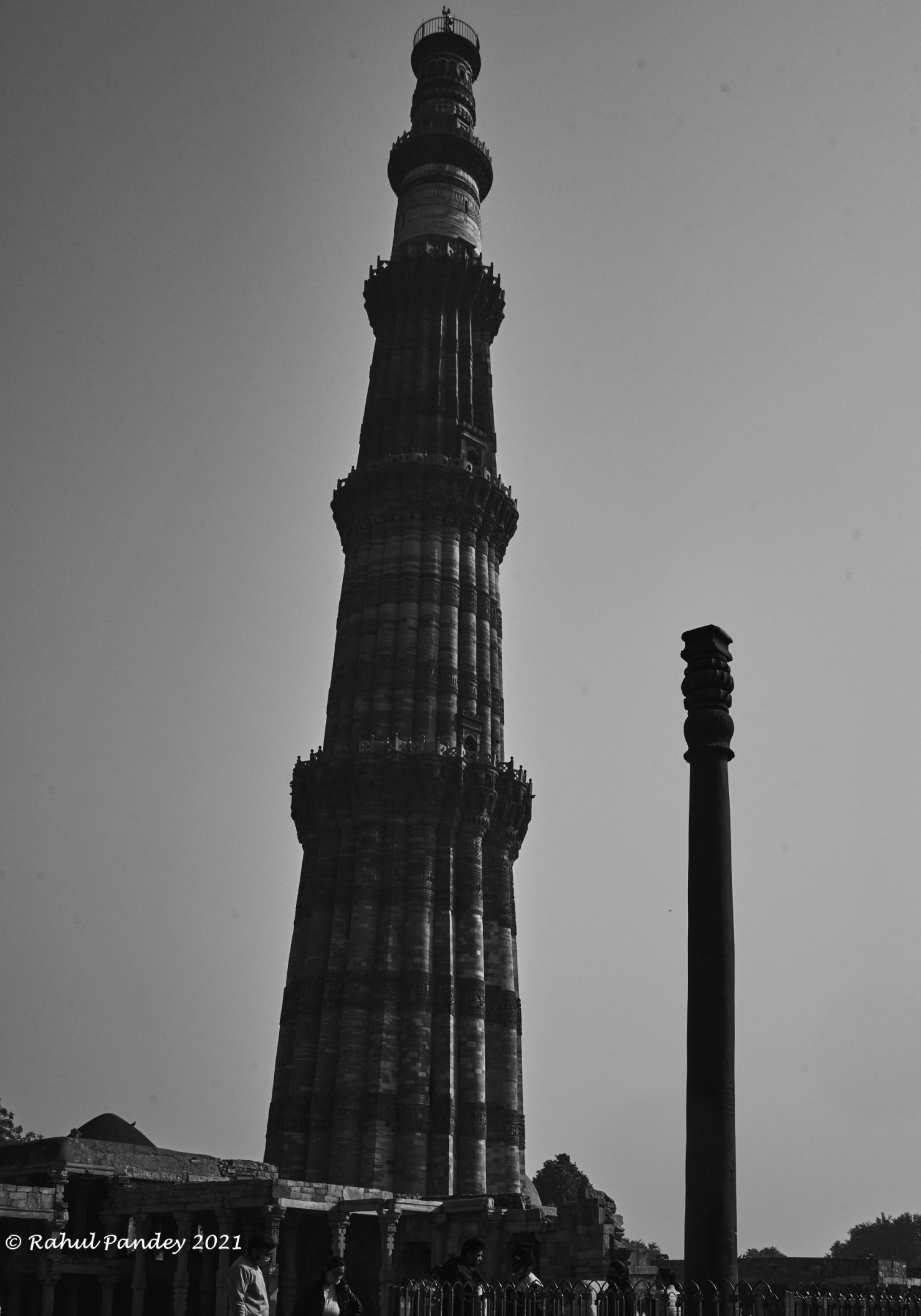 Qutab Minar with Ashoka Pillar
