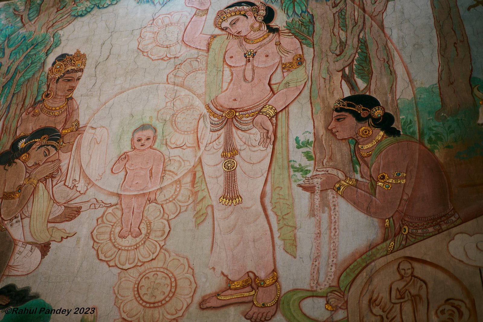 Fresco at Mulagandha Kuti Vihara - Sarnath