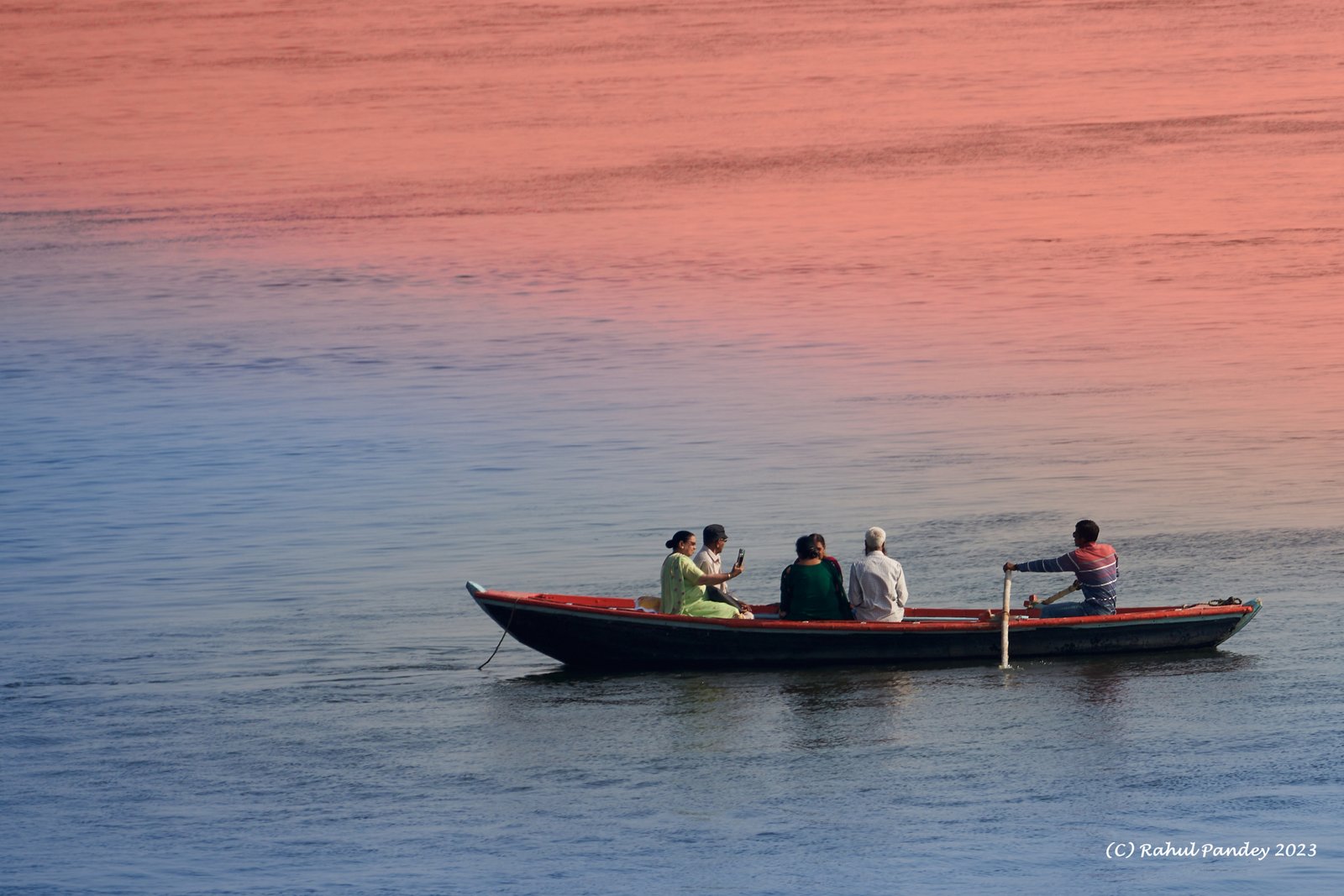 Varanasi - Lone Boat Assi Ghat
